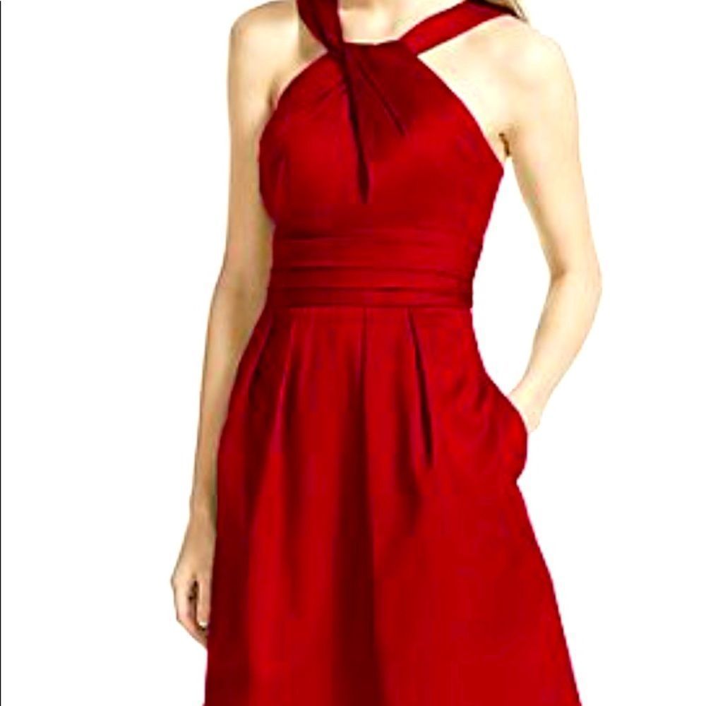 David’s Bridal Plus Dress (Watermelon/Pink)